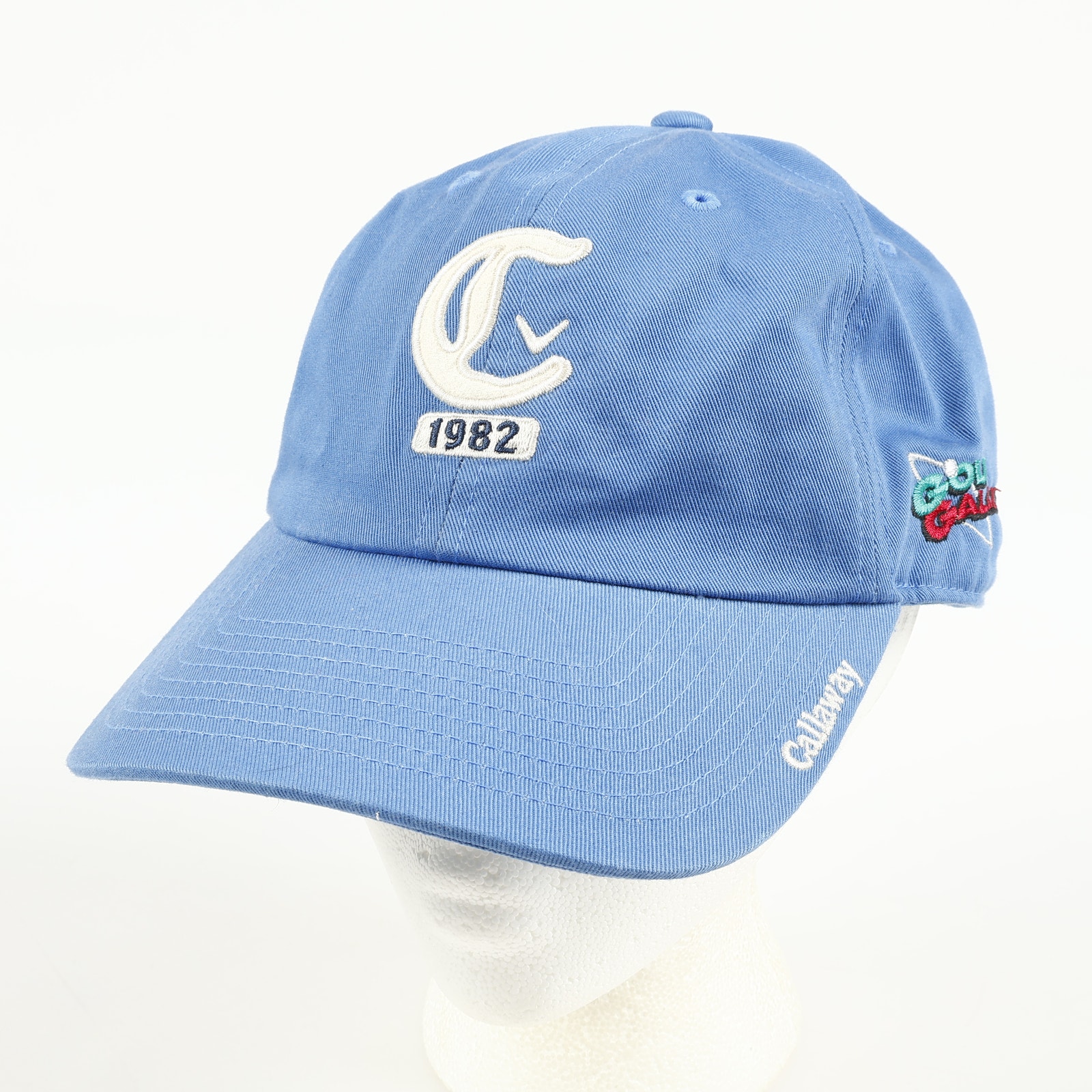 Callaway Golf Galaxy Tour 100 Cotton Packable Strapback Hat Blue